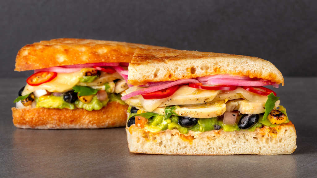 Cilantro Chicken Torta Sandwich