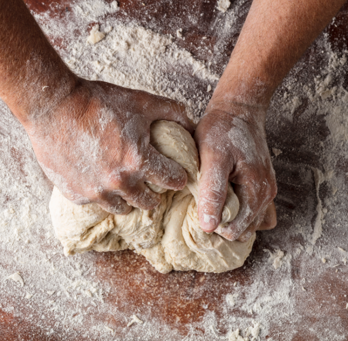 Urbane Dough being rolled
